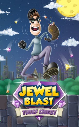 game pic for Jewel blast: Thief quest. Diamond blast: three in a row